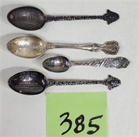 Lot of (4) Sterling Silver Spoons