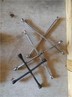 Lot of 3   4-way Lug Wrenches