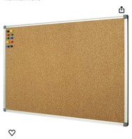 Lockways Corkboard Bulletin Board, Double Sided