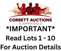 Read Lots 1-10 For Auction Details