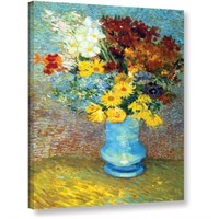 Van Gogh 'Flowers in Blue Vase' Canvas Art $72