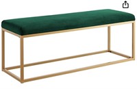 Ball and cast bench in emerald