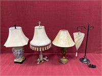 4 Assorted Lamps