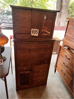 Vintage Oak Dental Cabinet(Garage)