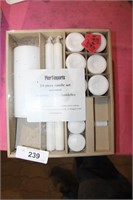 24 PC CANDLE SET - UNSCENTED