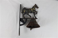 Antique Iron "Prancing Horse" Dinner Bell