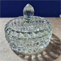 Depression Jeannette Windsor Clear Cut Candy Dish