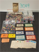 1936 Monopoly Game Pieces & Others