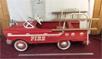 vintage Fire Truck Pedal Car
