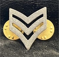 1917 Sargent Insignia Ranking Collar Pin