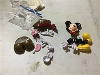 Mickey Mouse figurine parts