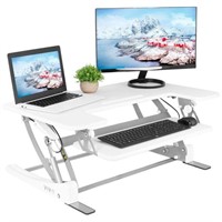 VIVO Height Adjustable Standing Desk Monitor Riser