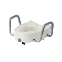 Medline 5 Toilet Seat  Lock & Removable Arms