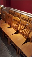 heavy wooden dining chairs, see*