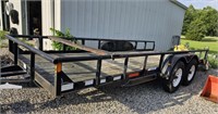 2001 PACESETTER 16FT FLATBED TRAILER