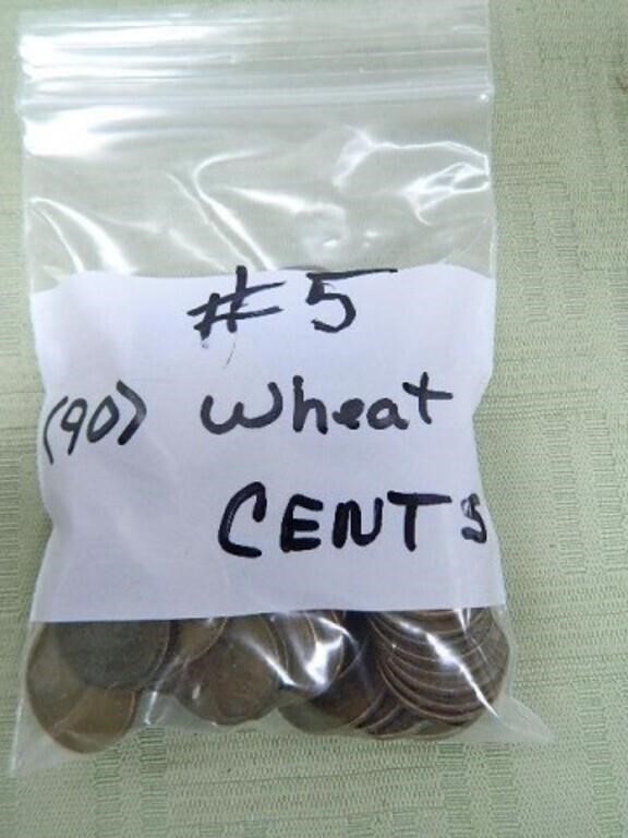 (90) Wheat Cents