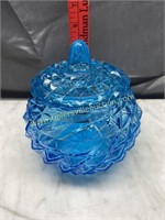 Blue candy jar