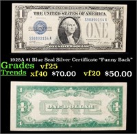 1928A $1 Blue Seal Silver Certificate "Funny Back"