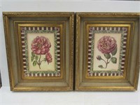 2 Framed Prints, Roses