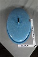 Blue Grass oval graniteware lid