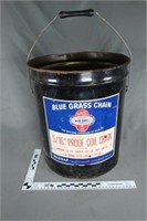 Blue Grass proof coil chain bucket