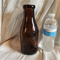 Dark Amber Peoples Dairy Milk Bottle