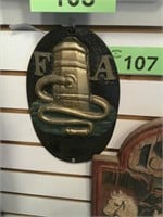 Cast Iron F. A. Wall Hanging