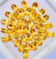 36 Pieces of Natural Citrine Gemstones 6x4
