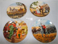 4 DIFFERENT "OKLAHOMA" PLAY SERIES PLATES