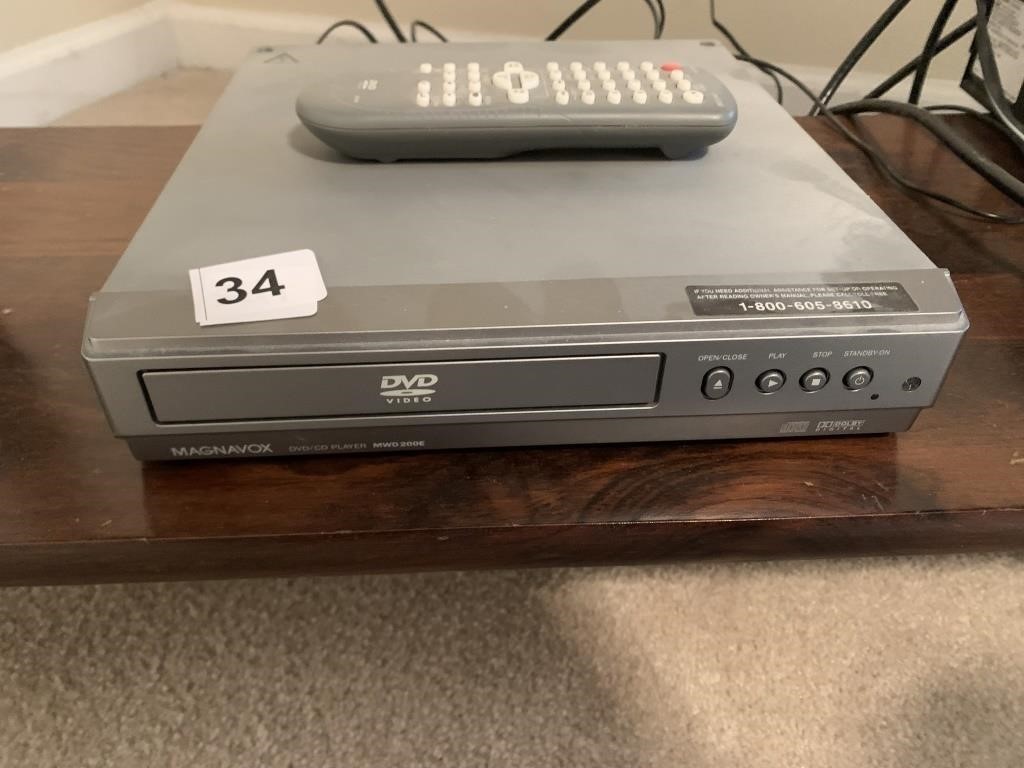 MAGNAVOX DVD PLAYER WITH REMOTE