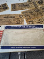 Replica Confederate currency