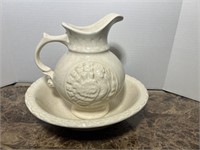 PITCHER & BASIN MADE IN USA 12" DIA. X 11" TALL