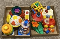 Toddler Toys Incl. Color Ring Toss, Shape
