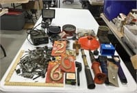 Hardware lot w/ screws, house numbers, & ice