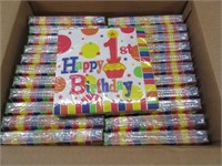 23 pkgs of 20 - 1st birthday napkins (13in x13in)