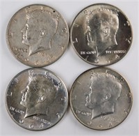 1964 Kennedy Half Dollars (4)