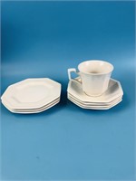Set of 8 Bread Plates , Cup & Saucers