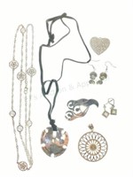 Sterling & Cz Necklaces, Pendants, & Earrings