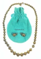 Tiffany & Co. Graduated Beaded Earrings & Necklace