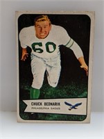 1954 Bowman Chuck Bednarik HOF Philadelphia Eagles