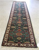 Indo-Sultanabad with Green Field Carpet Rug 2262