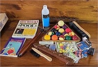 Billiards Set - Balls, Rack, Brush, Chalk, Tips