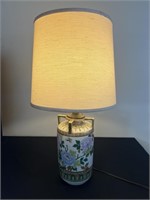 Chinese Inspired Peony Floral Lamp