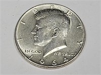 1964 Silver Half Dollar Coin