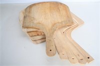 Wooden Pizza Paddles - 5 Count