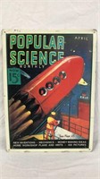 Popular Science Magazine Metal Sign