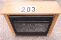 Light Brown Faux Fireplace Space Heater (Works)