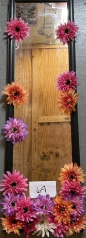 Flowered designed tall mirror 14.5x50