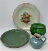 Green Pottery and Glass