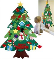 Felt Christmas Tree for Kids Wall with String